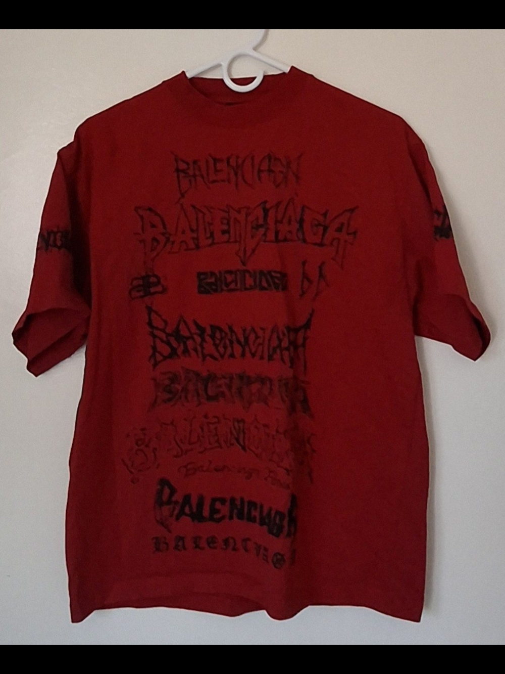 Balenciaga Mens DIY Metal T-Shirt Size XS